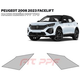 Resim Peugeot 2008 - 2023 Facelıft 210 Mikron Premium Tpu Ppf Kaplama Seti-arka Kelebek Camı 