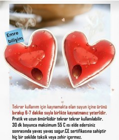 Resim gökkuşağı store Isıtıcı Jel Cep Sobası Boy 9cm En 8cm Kalp Şekilli El Cep Isıtma Pratik Soğuk Kış Günlerinde 3 Adet 