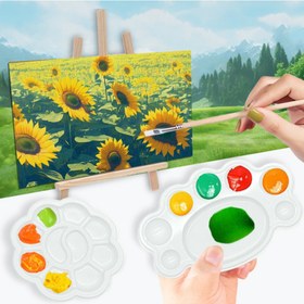 Resim Little Feet Tek Kullanımlık Palet, Yıkama Gerektirmeyen Sulu Boya Sanat Paleti, Little Feet Paleti 