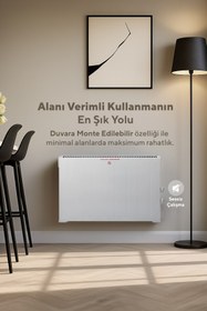 Resim KUMTEL Beyaz Konvektör Konveksiyonel Isıtıcı 2500W Hc-2947 