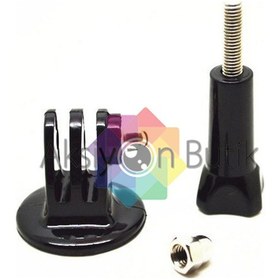 Resim Aksiyon Kameralar için Sabitleme Vidası + Monopod Adaptörü 