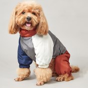 Resim 1pc Kış Köpek Ceketi - Warm Blend, Rüzgar Geçirmez Ceket, Çekiş Halkası, Sökülebilir Kapüşon, Fermuar Kapatma, Yansıtıcı Şerit, Yalnızca El Yıkama - Küçükten Dev Irklara Uygun 
