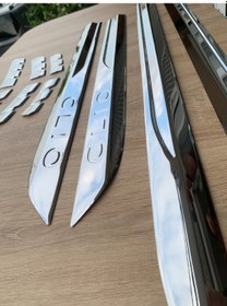 Resim Clio 5 Set 2019 Yan Kapı Çıtası + Alt Ön Panjur 10 Parça 