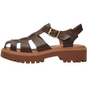 Resim Timberland Stone Street Fısherman Sandal Kadın Sandalet Kahve 