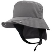 Resim Ayrılabilir Balıkçı Şapkası Sürme Vahşi Macera Balıkçılık Çabuk Kuruyan Şapka Boyun Koruyucusu I93yo9 Koyu Gri - Gri 