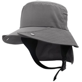 Resim Ayrılabilir Balıkçı Şapkası Sürme Vahşi Macera Balıkçılık Çabuk Kuruyan Şapka Boyun Koruyucusu I93yo9 Koyu Gri - Gri 