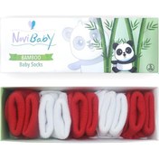 Resim Novibaby 5'li Bambu Yenidoğan Bebek Çorabı I Flag I 0-6 ay "Karışık Renkli" 