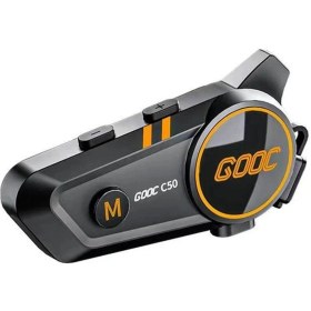 Resim Hayat Store C50 Motosiklet Intercom Kask Kulaklık 1000 Mah Rgb Işıklı Bluetooth Kulaklık IP67 