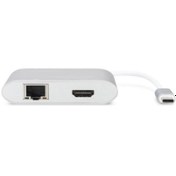 Resim Digitus DA-70847 USB Type-C to USB 3.0 x2 HDMI RJ45 Multiport Dönüştürücü Adaptör 