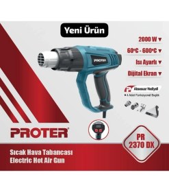 Resim Proter Pr 2370 Dx Dijital Sıcak Hava Tabancası 
