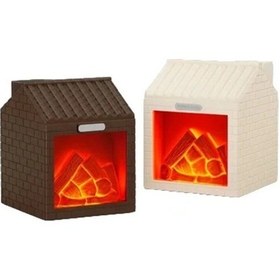 Resim Eima Sx-e354 Dekoratif Led Şömine Alev Efektli Nemlendirici Difüzör & Ortam Lambası 