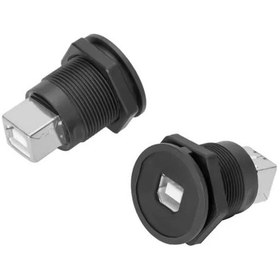 Resim Powermaster Usb-04c-bk 22 Mm Pano Tip Usb-b Dişi Soket 