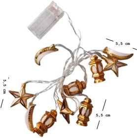 Resim Hediye Sandalı Ramazan Işıkları, Fener, Yıldız ve Ay 