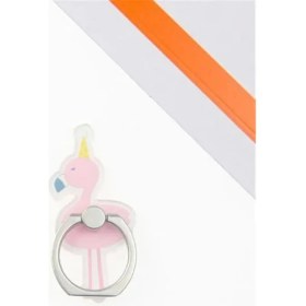 Resim GongtuShop E Stili 2019 Yeni Akrilik Karikatür Kalmak Sevimli Parmak Yüzük Flamingo Kedi Dondurma Cep Telefonu Zil Braketi IPhone Xs Için (Yurt Dışından) 