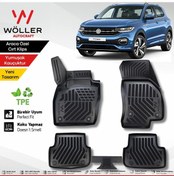 Resim Volkswagen T Cross Paspas 2022 Sonrası Uyumlu 3d Havuzlu Paspas 