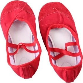 Resim VALICLUD 1 Çift çan dans ayakkabıları kız dans ayakkabıları kadınlar için spa terlikleri tek bale ayakkabıları çocuk bale ayakkabıları sneaker topuklu ayakkabı yoga ayakkabıları kırmızı 