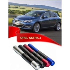 Resim Ckmarket Opel Astra J Uyumlu Karbon Desenli Çubuk Metal Radyo Anteni 