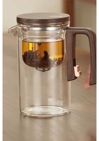 Resim Otomatik Cam Demlik 2 Bardak Hediye Cam 