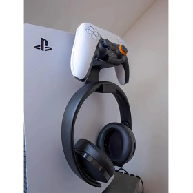 Resim Ps5 Kol ve Kulaklık Tutucu Aparat, Ps5 Konsol Aparatı Playstation 5 Dualsense Stand 