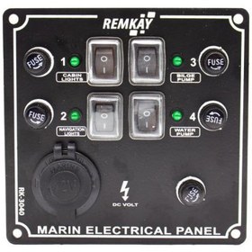 Resim Remkay 12V İzoleli Çakmaklı Switch Panel 6lı 