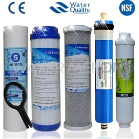 Resim Açık Kasa Su Arıtma Cihazı 5 Aşama Çift Karbonlu Vontron Membranl 