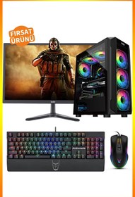 Resim IZOLY Minimaxi I5-4440 8gb 256gb Ssd Rx 550 4gb 22" Masaüstü Gaming Pc Oyun Oyuncu Bilgisayarı 