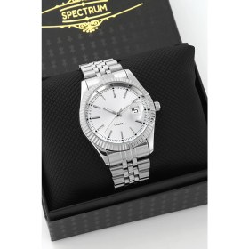 Resim Spectrum Premium Çelik Kordon Takvimli Erkek Kol Saati Özel Kutulu 