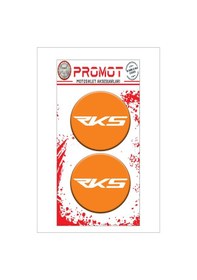 Resim Rks Tasarımlı 3d Kabartmalı Damla Logo Sticker 5cm 01 