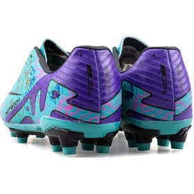 Resim La Liga 570 Çocuk Çim Saha Kramponu Turkuaz / Mor Siyah - Beyaz 