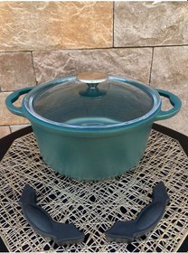 Resim Elit Alüminyum Döküm Granite 20 Cm Derin Tencere Yeşil 