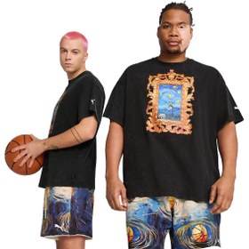 Resim Dylan Exhibit Erkek Siyah Basketbol T-Shirt 63067201 