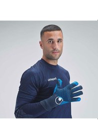 Resim Lacivert - Mavi - Beyaz Uhlsport Futbol Kaleci Eldiveni Fm Aquagrip Hn 101138501 Lacivert 