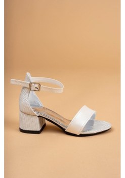 Siyah Süet Kalın Topuklu Kız Çocuk Topuklu Ayakkabı Siyah