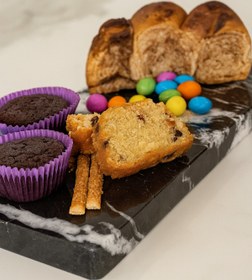 Resim QAAN WOODS Kek Standı, Peynir Sunum Tahtası, Şarküteri Servis Tepsisi Ve Lüks Kesme Panosu 30 X 15 