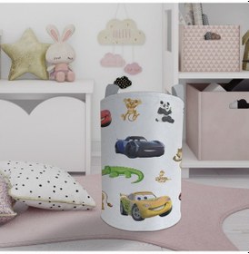 Resim Mekta Home Bebek Ve Çocuk Odası Yol Hayvan Ve Araba Desenli Oyuncak Sepeti Renkli Çok Renkli 