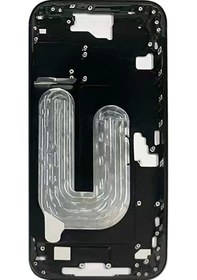 Resim Pazly Uyumlu Siyah Plakası Orta İphone İçin Çerçeve Çerçeve 16 Yu 