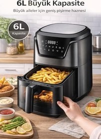 Resim Robo Hiking Serisi Haf-502 Airfryer, Siyah 