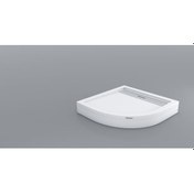 Resim Shower 80x80 Drop Oval Panelli Duş Teknesi 