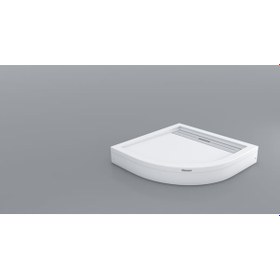 Resim Shower 80x80 Drop Oval Panelli Duş Teknesi 