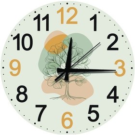 Resim Pozitif Enerji Temalı Dreamcatcher Duvar Saati Sessiz Mekanizmalı Mdf Duvar Saati Kahverengi 