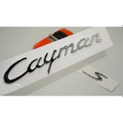 Resim Porsche Cayman S Bagaj 3M 3D ABS Yazı Logo Amblem Seti ORJİNAL ÜRÜN AYNI GÜN ÜCRETSİZ KARGO