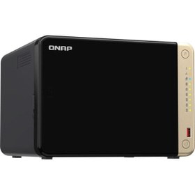 Resim Qnap Turbonas Ts-664-8g 8gb 6 Bay 2x2.5glan Nas Depolama Ünitesi 