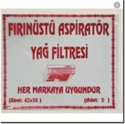 Resim Fırınüstü Aspiratör Elyaf Yağ Filtresi 5 Li Paket 