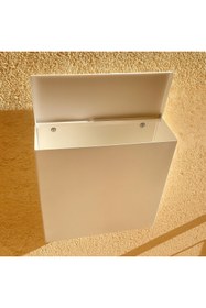 Resim Aypars Atölye Modern Duvar Tipi Metal Posta Kutusu – Suya Dayanıklı Dış Mekan Mektup Kutusu, Dekoratif Mailbox 