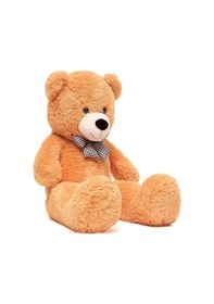 Resim Sevimli 90 Cm Peluş Ayı İle Pembe Konsept Romantik Peluş Ayıcık Buketi Kahverengi 