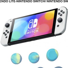Resim Dobe Nintendo Switch Oled Ve Switch 2 Yükselticili Analog Silikon Koruyucu Seti 