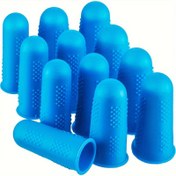 Resim 4 set/ 12 adet Sıcak Tutkal Tabancası Parmak Kapakları, Büyük, Orta ve Küçük Boyutlarda Silikon Sıcak Tutkal Tabancası Parmak Koruyucuları, Sıcak Tutkal Tabancaları, Balmumu, Yapıştırıcı, Scrapbooking ve Dikiş için Uygun 