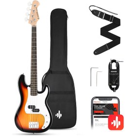 Resim Donner Dpb-510S Bas Gitar Paketi (Sunburst) 