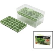 Resim Mayf 28+28=56LI Küp Şekil Hazneli=mika Kristal Buzluk 2in1 Kapak Kulpu=kulp - Kulpa Bas=buz Düşür (5332) 