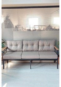 Resim İnci 3'lü Lazer Bahçe,balkon,teras,cafe,çay Seti,oturma Grubu,lazer Koltuk Takımı 3lütekliler Cappuccino 